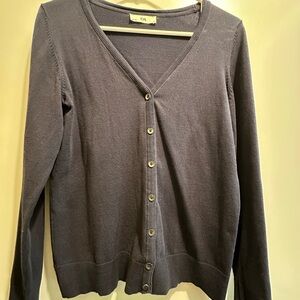 Women's Gray Cardigan Sweater